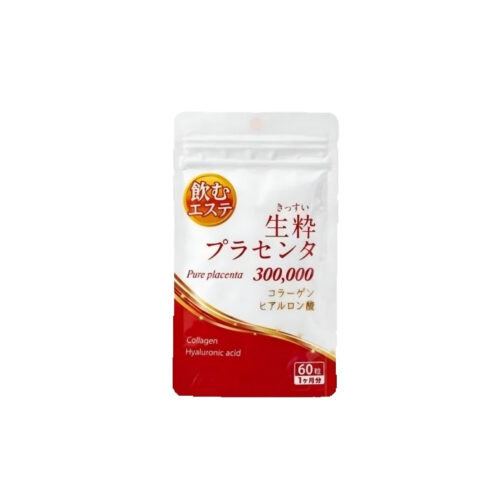 Kissui Pure Placenta 300000 Collagen & Hyaluronic Acid 30 Days (60 Tablets) Japan
